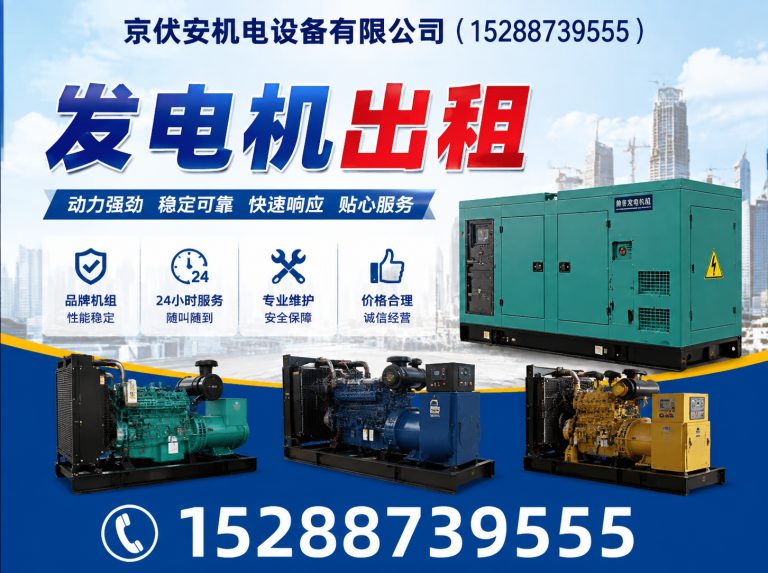 揭阳发电车租赁展示图