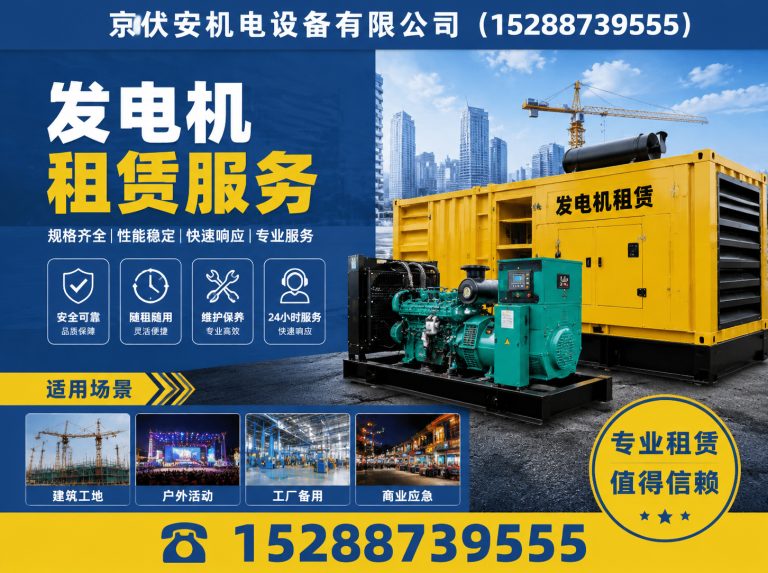 揭阳发电机租赁展示图