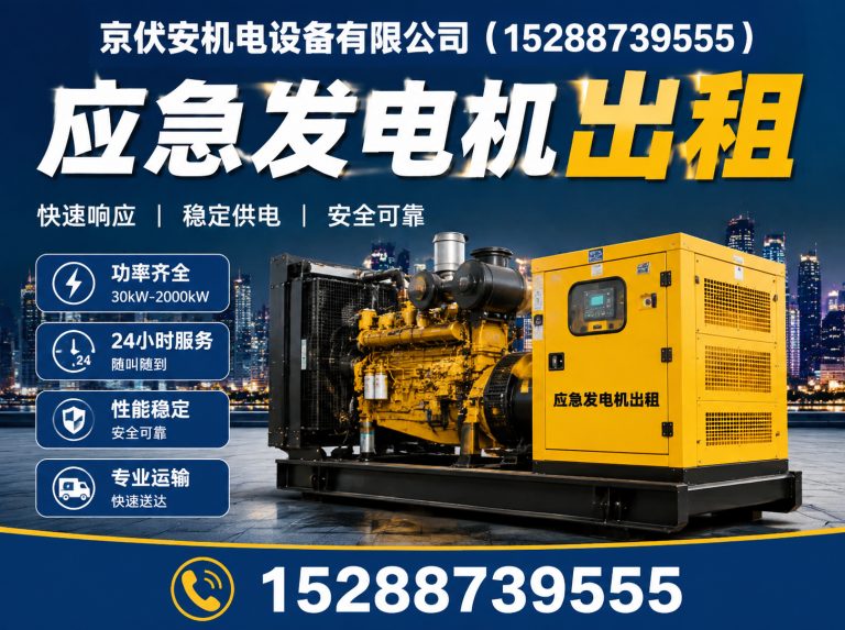 揭阳柴油发电机组出租展示图